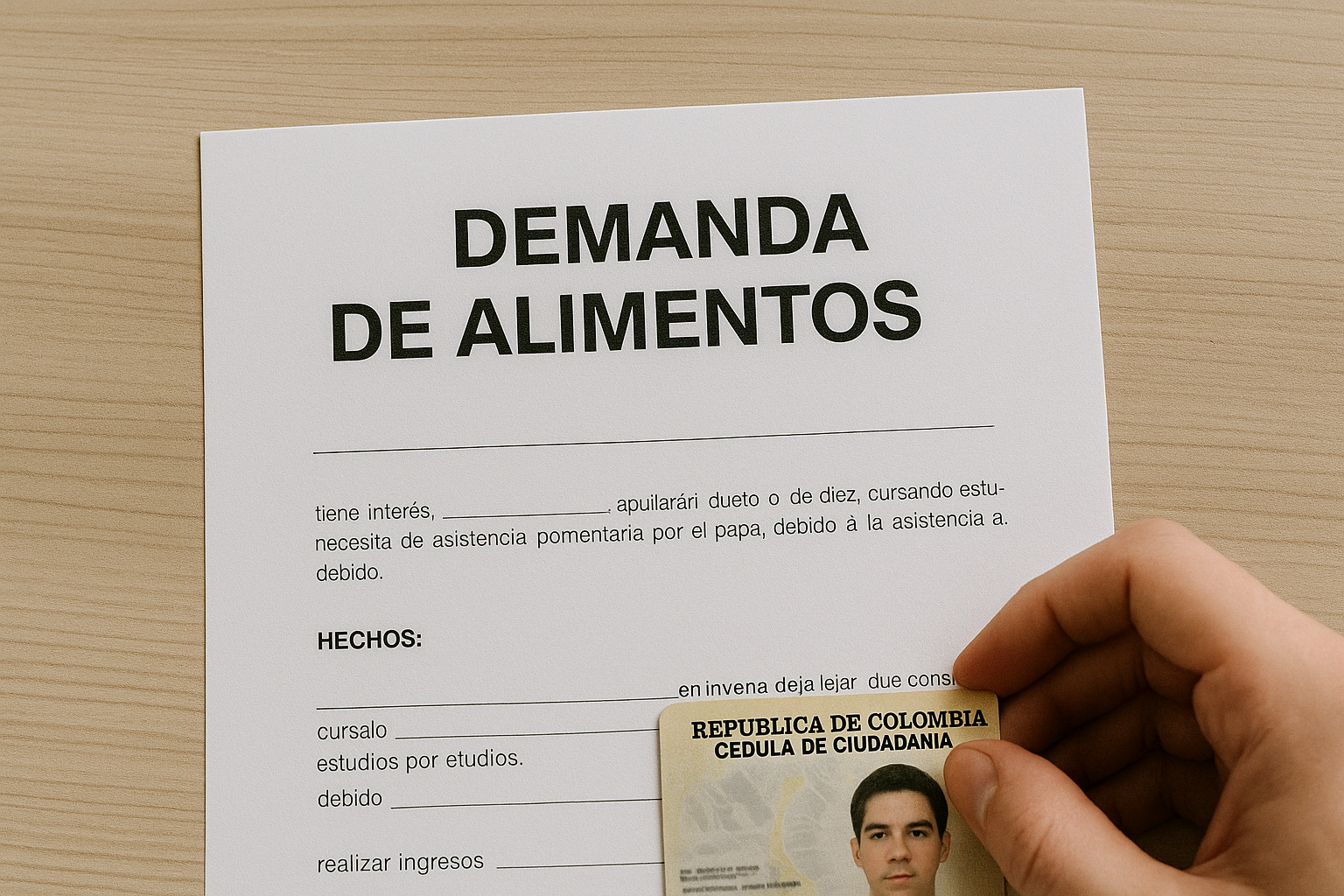 Pruebas necesarias para demanda de alimentos en adultos jóvenes